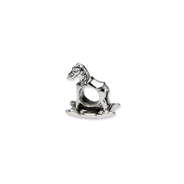 Sterling Silver Rocking Horse Bead Charm Discount