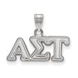 Sterling Silver Alpha Sigma Tau Small Greek Letters Pendant Online Sale