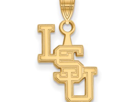 10k Yellow Gold Louisiana State Small Pendant For Cheap