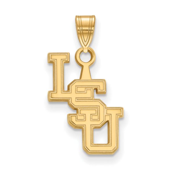 10k Yellow Gold Louisiana State Small Pendant For Cheap