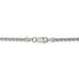 2.5mm Sterling Silver Solid Rope Chain Necklace Discount