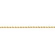 14k Yellow Gold 2.25mm Diamond Cut Solid Rope Chain Anklet Online Sale