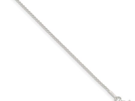 1mm Sterling Silver Solid Round Spiga Chain Necklace Cheap