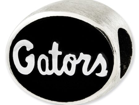 Sterling Silver & Enamel University of Florida Collegiate Bead Charm Cheap