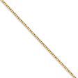 1.25mm, 14k Yellow Gold, Solid Box Chain Necklace on Sale