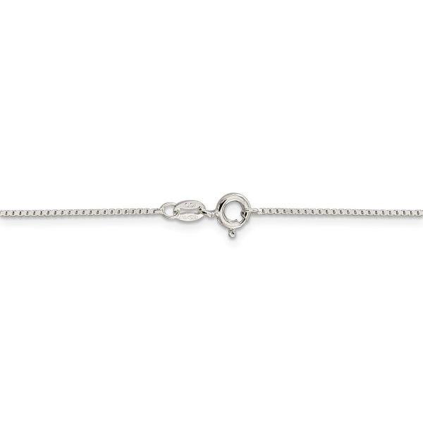 1mm Sterling Silver, Mirror Box Chain Necklace on Sale