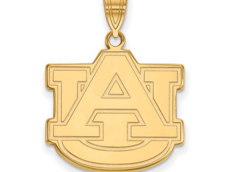 14k Yellow Gold Auburn U Large  AU  Pendant For Discount