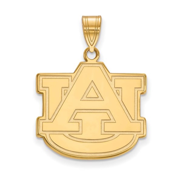 14k Yellow Gold Auburn U Large  AU  Pendant For Discount