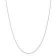 1mm, 14k White Gold, Solid Parisian Wheat Chain Necklace For Cheap