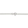 1.1mm, Sterling Silver, Solid Box Chain Necklace Hot on Sale