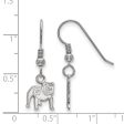 Sterling Silver University of Georgia XS (Tiny) Dangle Earrings Hot on Sale