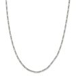 2.5mm Sterling Silver Solid Figaro Chain Necklace For Discount