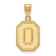 14k Yellow Gold Ohio State Medium  O  Pendant Supply