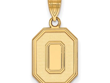 14k Yellow Gold Ohio State Medium  O  Pendant Supply