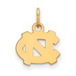 14k Gold Plated Silver North Carolina XS (Tiny)  NC  Charm or Pendant For Sale