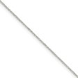 1.1mm Sterling Silver Flat Cable Chain Necklace Fashion