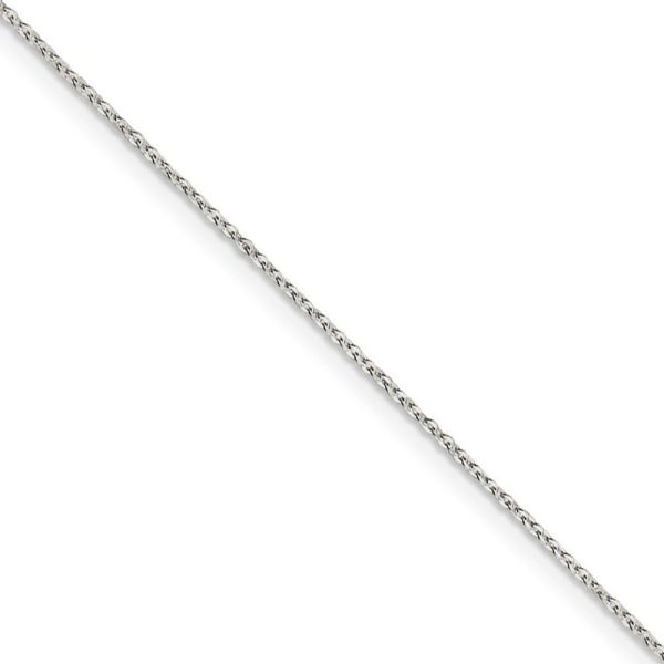 1.1mm Sterling Silver Flat Cable Chain Necklace Fashion