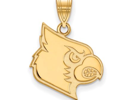 10k Yellow Gold U. of Louisville Large Pendant For Sale