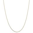 0.7mm, 10k Yellow Gold, Box Chain Necklace Sale