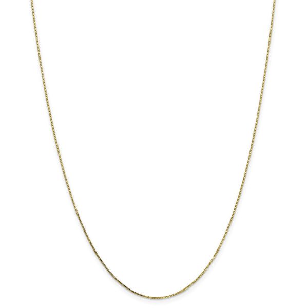 0.7mm, 10k Yellow Gold, Box Chain Necklace Sale