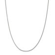 1.5mm Sterling Silver Solid Curb Chain Necklace For Sale