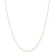 0.95mm, 10k Yellow Gold, Cable Rope Chain Necklace Online now