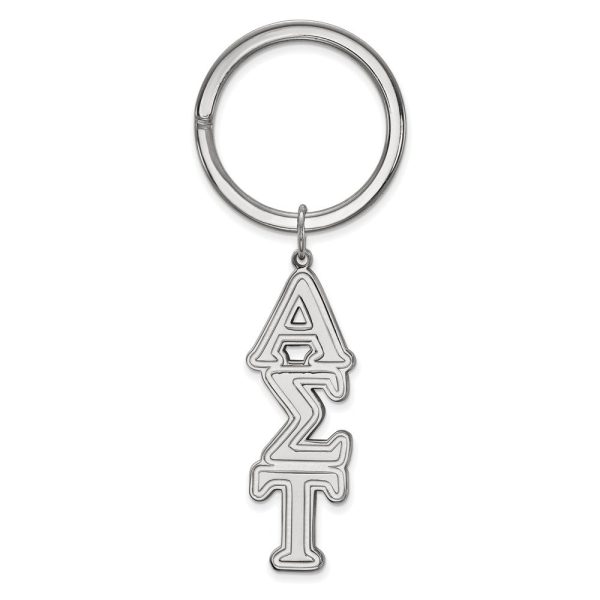 Sterling Silver Alpha Sigma Tau Key Chain Online Sale