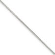 1.25mm Sterling Silver, Box Chain Necklace For Sale