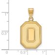 14k Yellow Gold Ohio State Large  O  Pendant on Sale