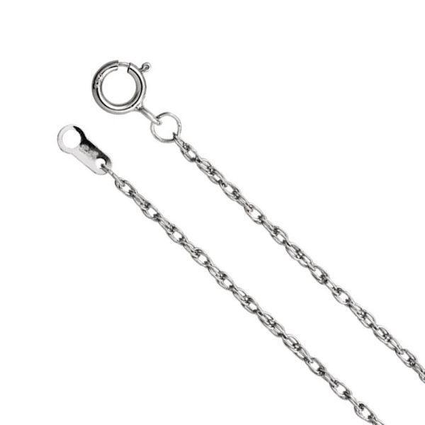 1.3mm Platinum Solid Loose Rope Chain Necklace Online Sale