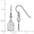 Sterling Silver North Carolina State XS (Tiny) Dangle Wire Earrings For Cheap