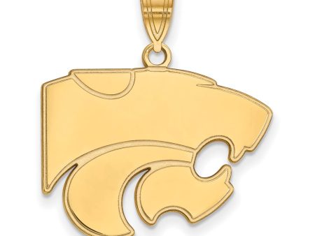 10k Yellow Gold Kansas State Large Mascot Pendant Supply