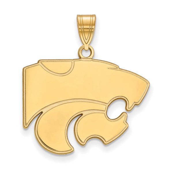 10k Yellow Gold Kansas State Large Mascot Pendant Supply