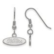 Sterling Silver University of Mississippi XS Tiny Dangle Wire Earrings For Sale