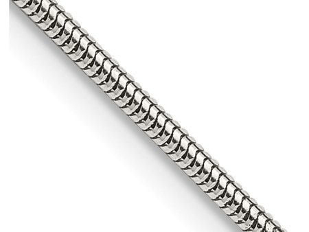 1.6mm, Sterling Silver Round Solid Snake Chain Bracelet Online Hot Sale