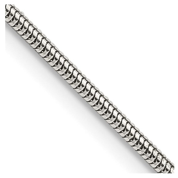 1.6mm, Sterling Silver Round Solid Snake Chain Bracelet Online Hot Sale