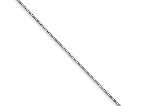 Children s 0.5mm, 14k White Gold, Box Chain Necklace, 14 Inch Online Sale