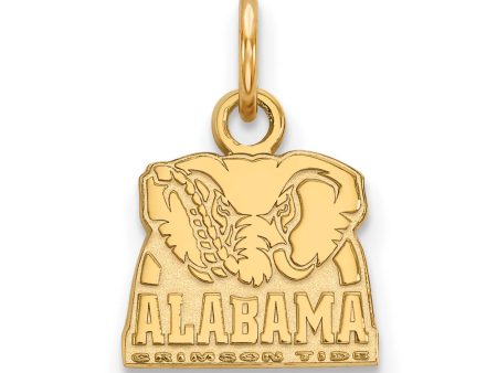 14k Yellow Gold U. of Alabama XS (Tiny) Logo Charm or Pendant For Sale