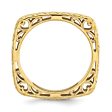 2.25mm Stackable 14K Yellow Gold Plated Silver Square Snake Skin Band For Cheap