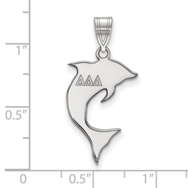 Sterling Silver Delta Delta Delta Medium Pendant Sale