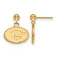 14k Gold Plated Silver University of Georgia Ball Dangle Earrings Online