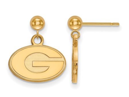 14k Gold Plated Silver University of Georgia Ball Dangle Earrings Online