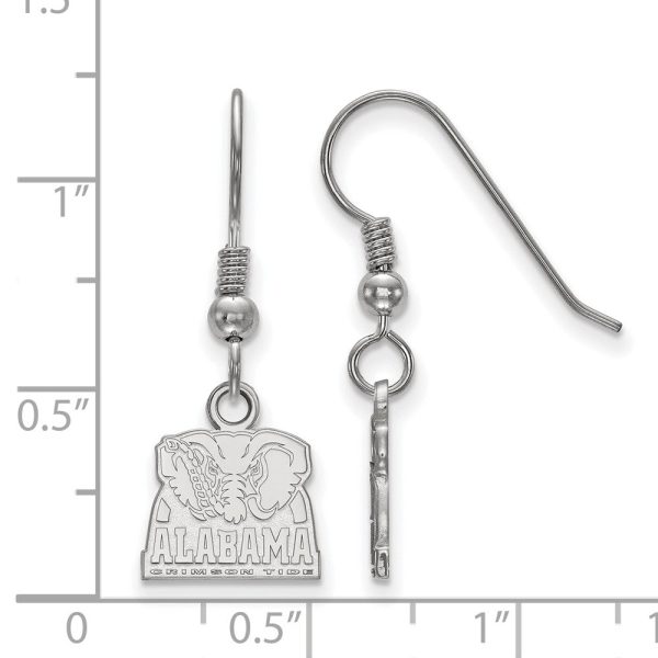 Sterling Silver University of Alabama XS (Tiny) Dangle Earrings Sale