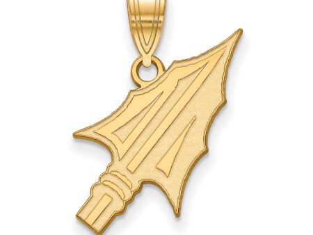 10k Yellow Gold Florida State Large Arrowhead Pendant Online Sale