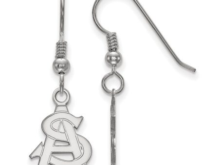 Sterling Silver Arizona State University Small  AS  Dangle Earrings Discount