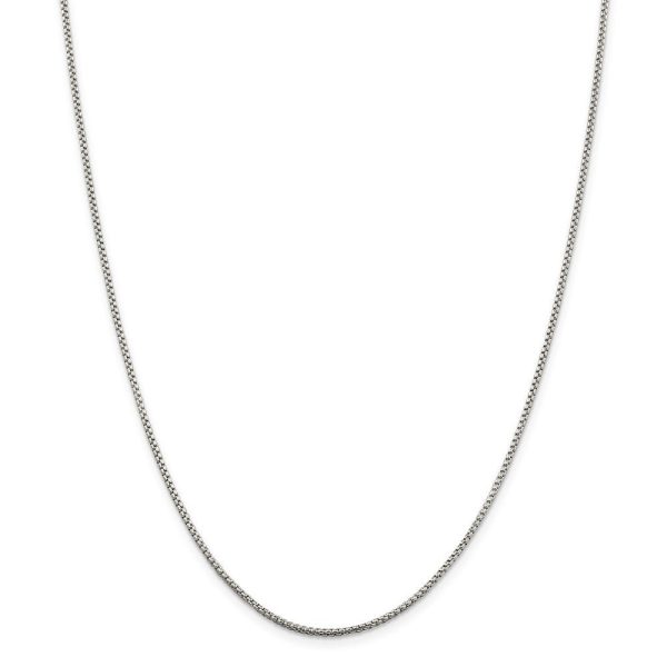 1.5mm Sterling Silver Solid Round Box Chain Necklace Online Hot Sale