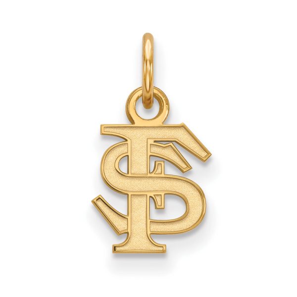 10k Yellow Gold Florida State XS (Tiny)  FS  Charm or Pendant Online now