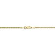 1.5mm, 10k Yellow Gold Diamond Cut Solid Rope Chain Necklace For Discount