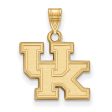 10k Yellow Gold U. of Kentucky Small  UK  Pendant Fashion