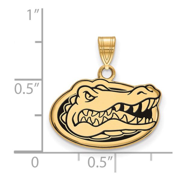 14k Gold Plated Silver U. of Florida Small Enamel Mascot Pendant Cheap